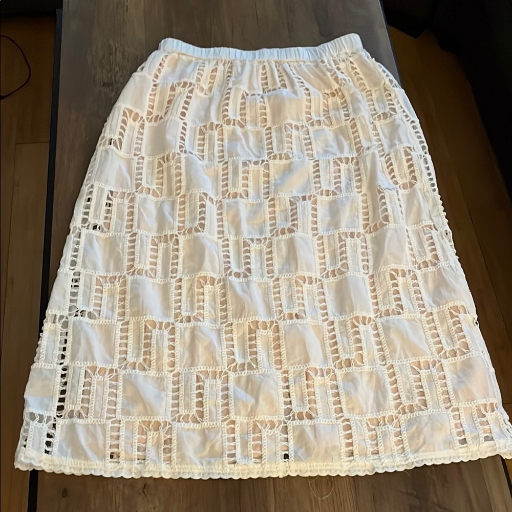 ba&sh White Anira Skirt
